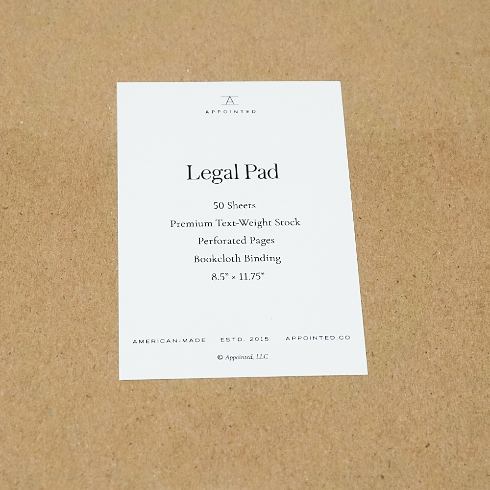 DISCOUNTED | Legal Pad| Oxford Blue | Appointed