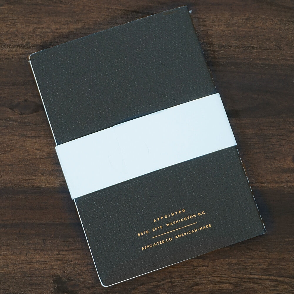 Mini Linen Jotter | Charcoal Gray | Appointed