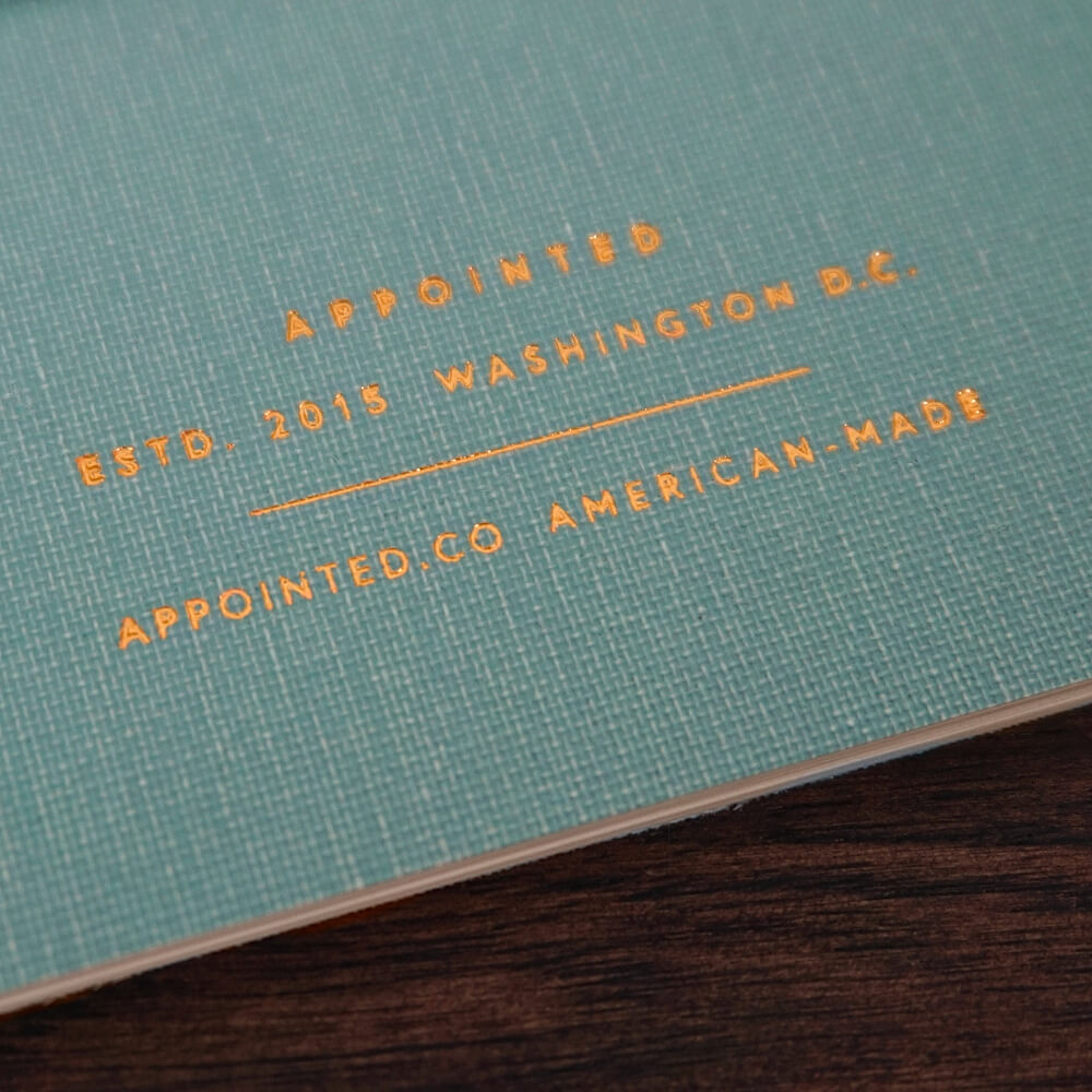 DISCOUNTED | Mini Linen Jotter | Chambray Blue | Appointed