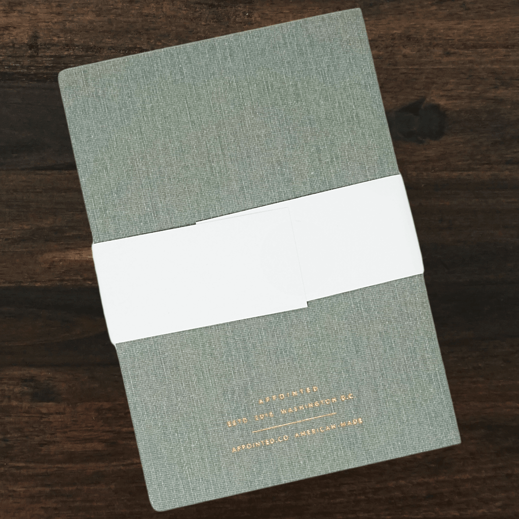 Mini Linen Jotter | Dove Gray | Appointed