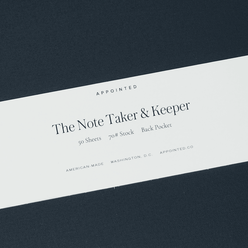 The Note Taker & Keeper | Oxford Blue | Appointed