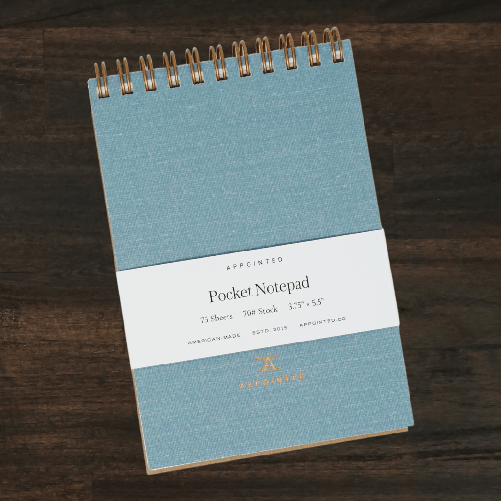 Pocket Notepad | Chambray Blue | Appointed