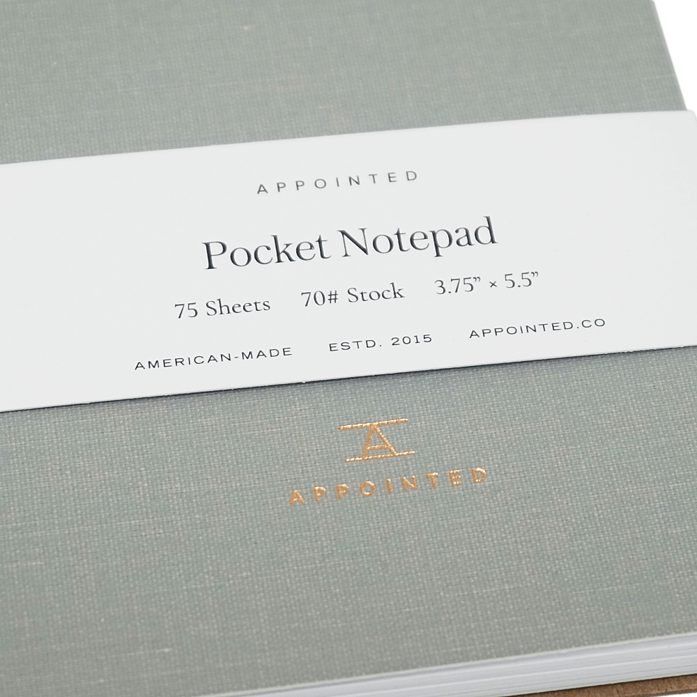Pocket Notepad | Dove Gray | Appointed