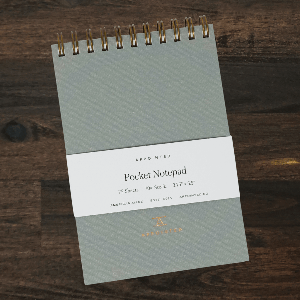 Pocket Notepad | Dove Gray | Appointed