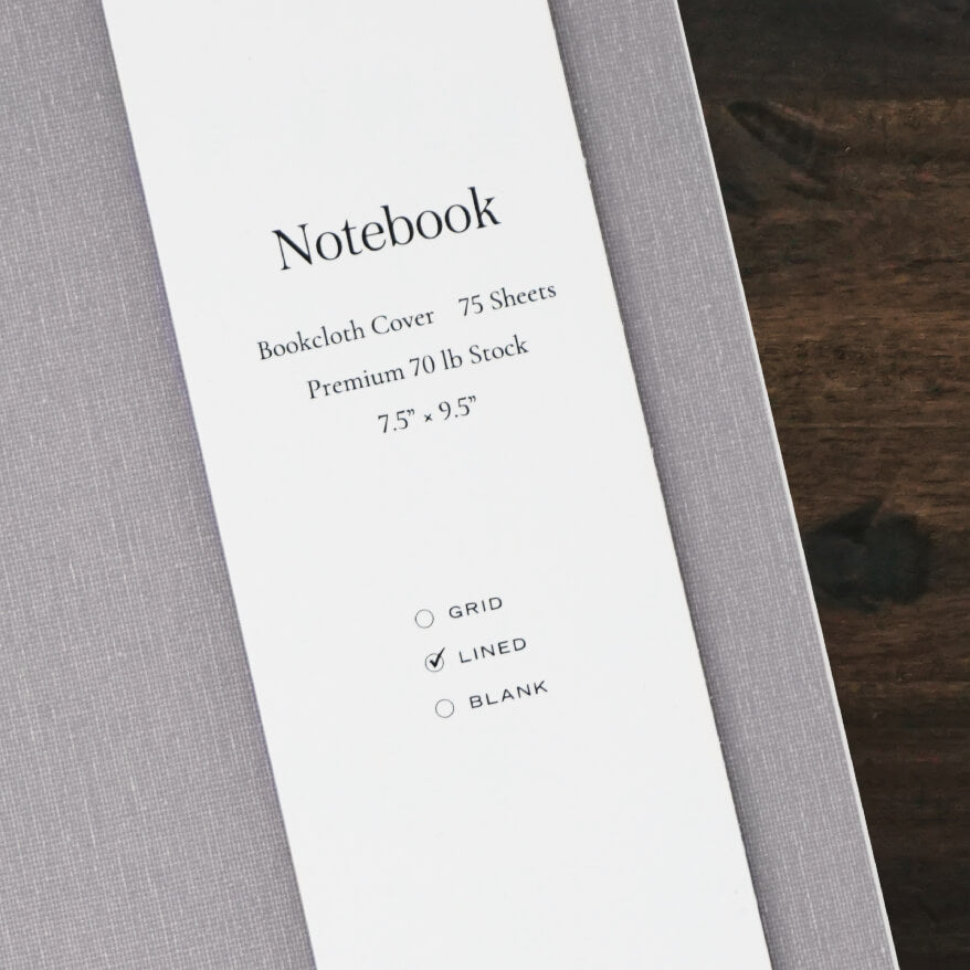 The Notebook | Lined | Lavender Gray | Appointed