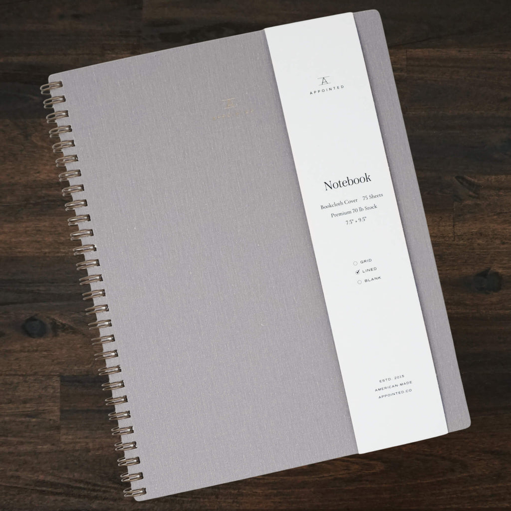 The Notebook | Lined | Lavender Gray | Appointed