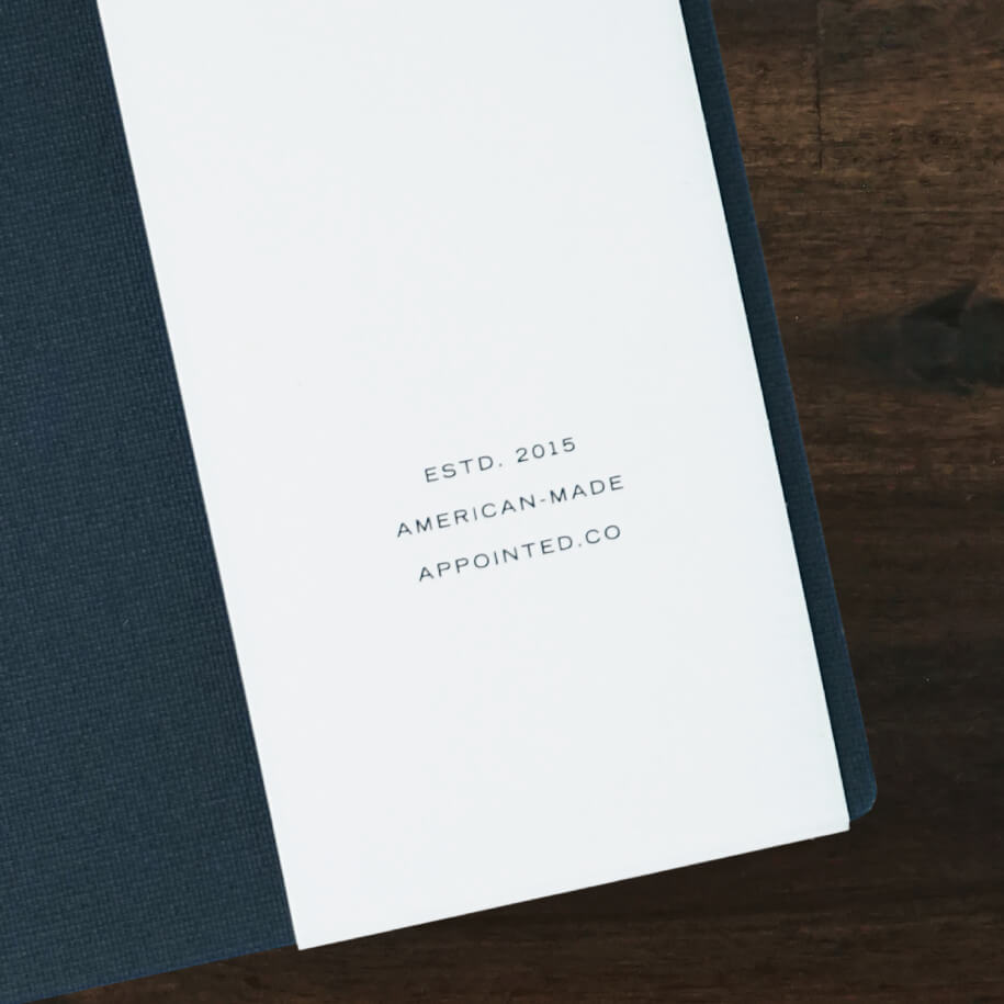 The Notebook | Lined | Oxford Blue | Appointed