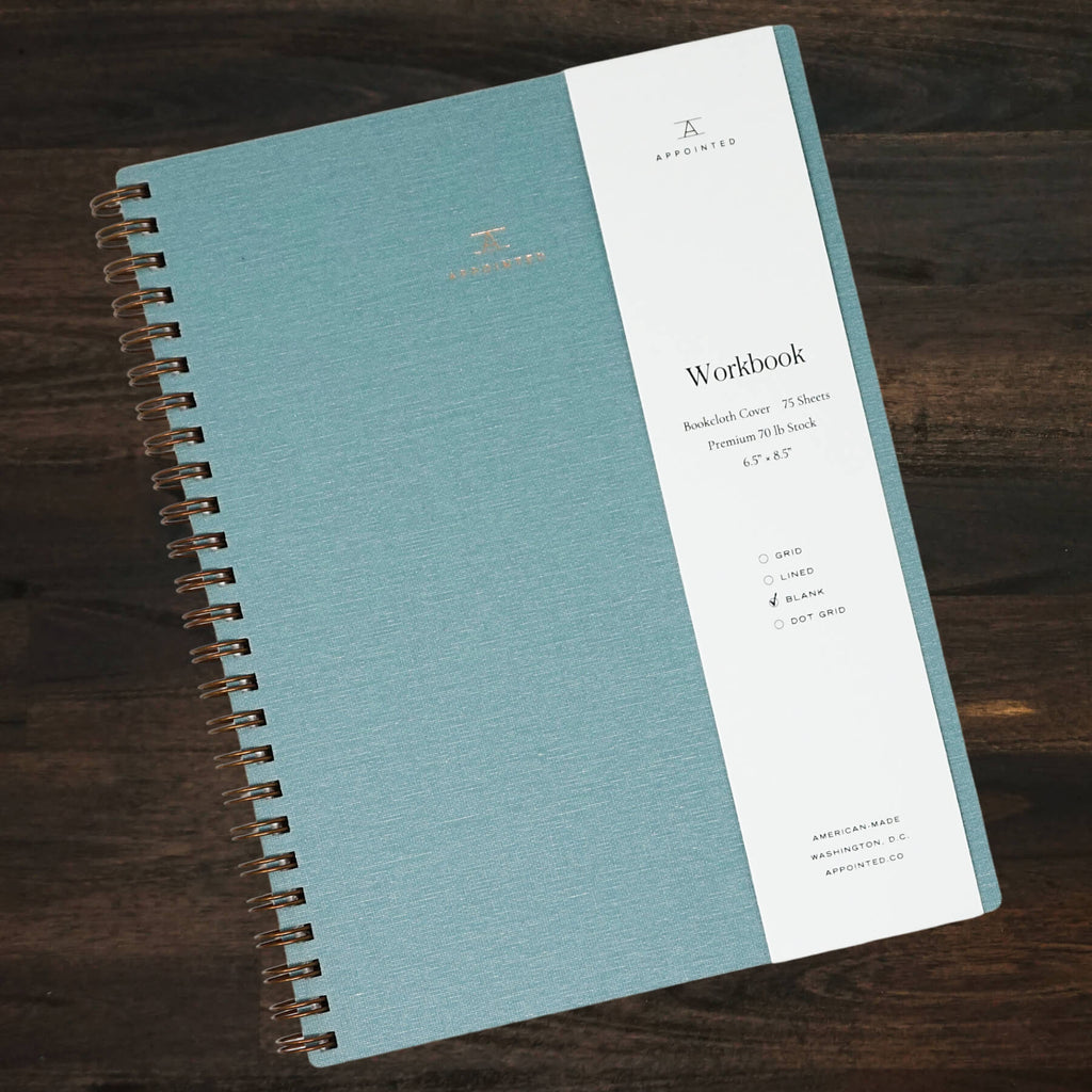 The Workbook | Blank | Chambray Blue | Appointed