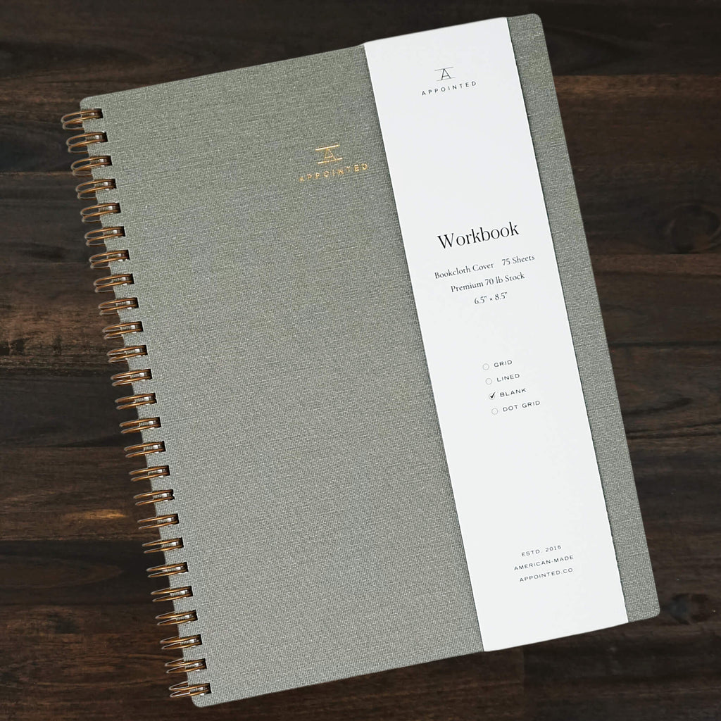 The Workbook | Blank | Dove Gray | Appointed