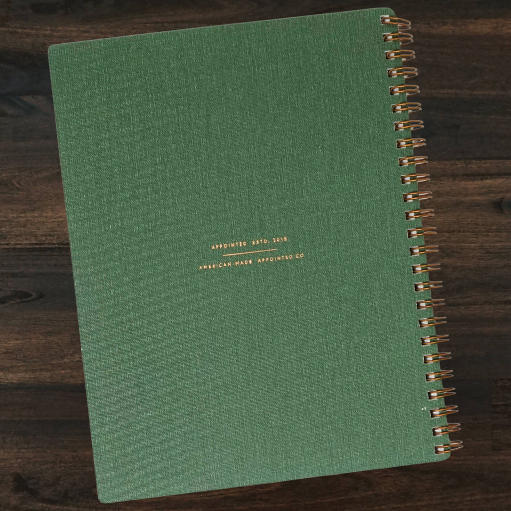DISCOUNTED | The Workbook | Lined | Fern Green | Appointed
