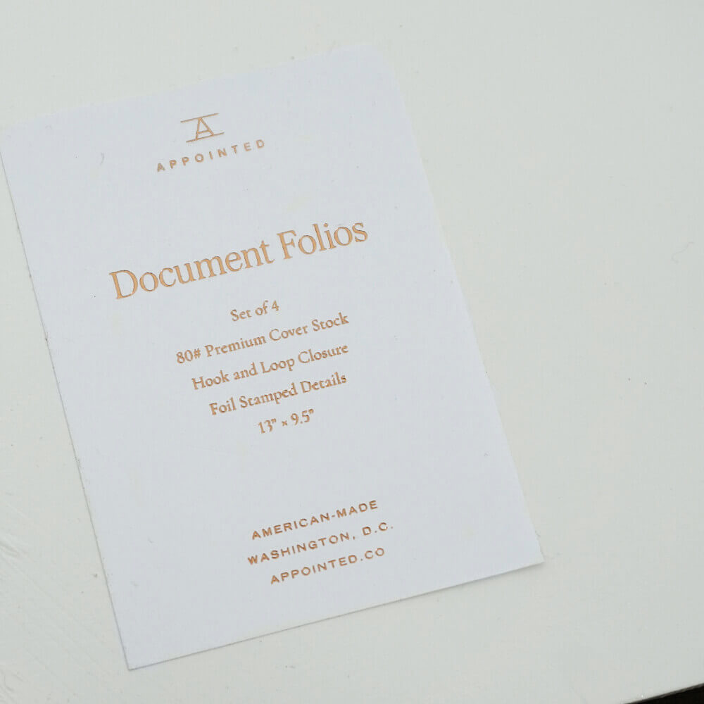 Document Folios | Set of 4 | Appointed