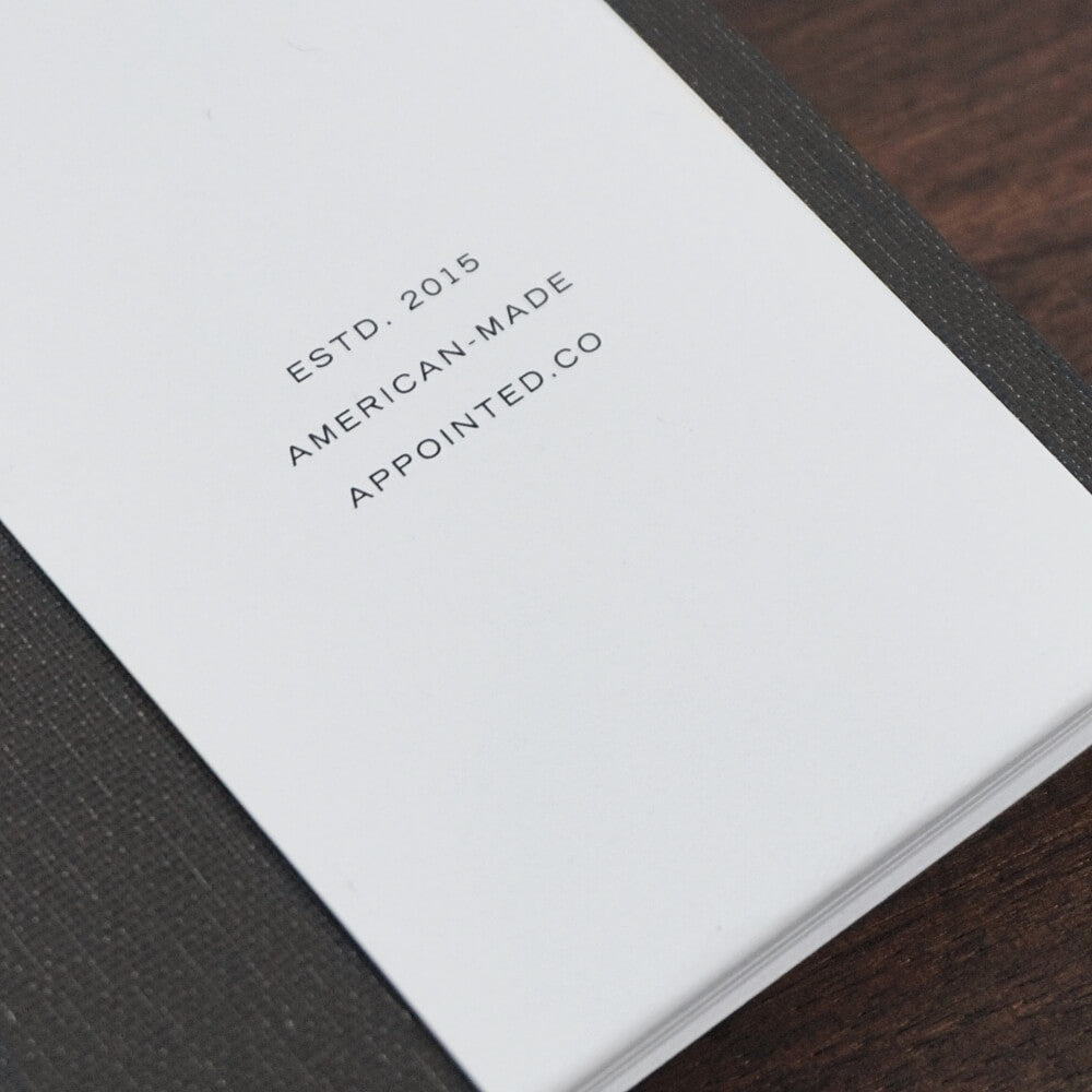 The Notebook | Lined | Charcoal Gray | Appointed