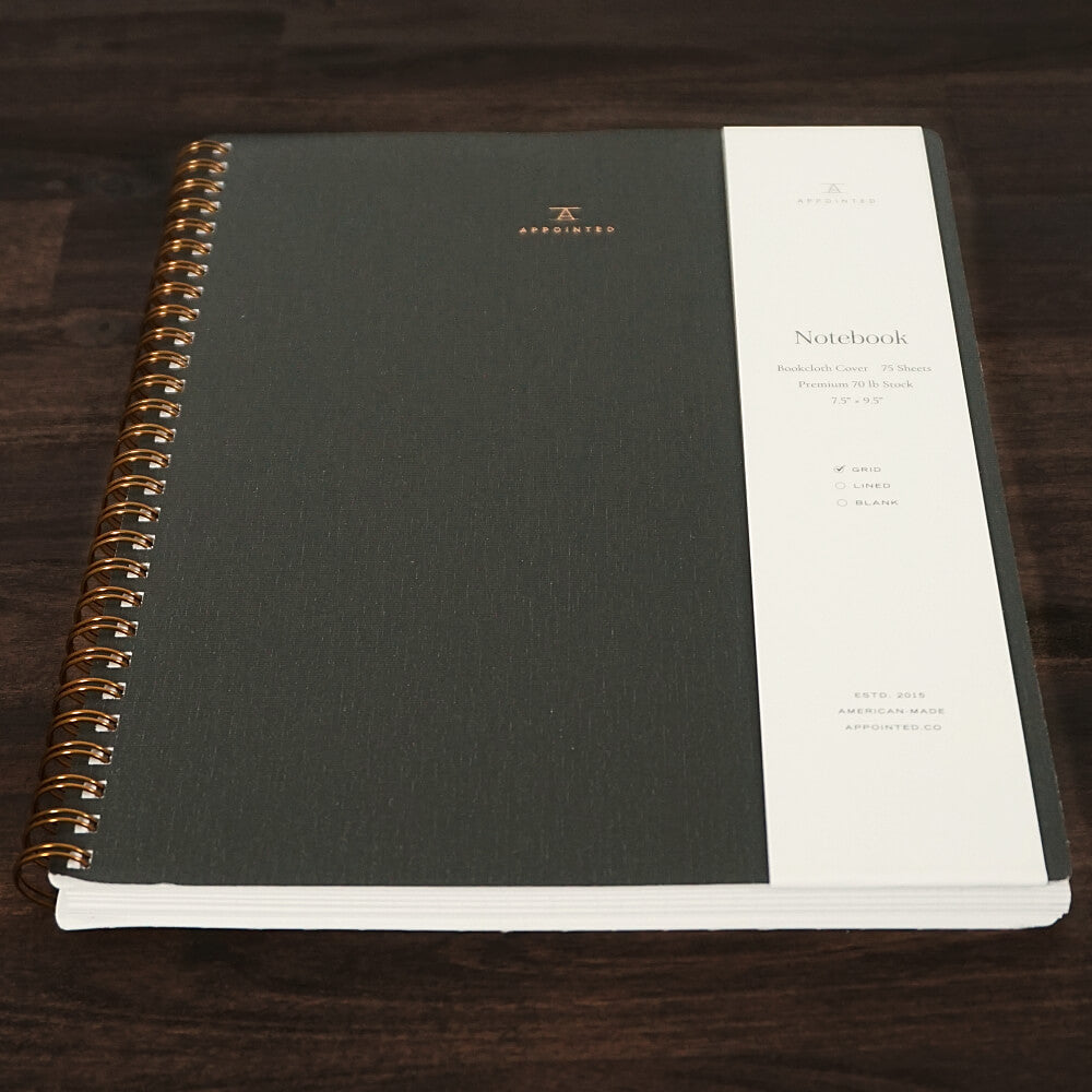 The Notebook | Lined | Charcoal Gray | Appointed