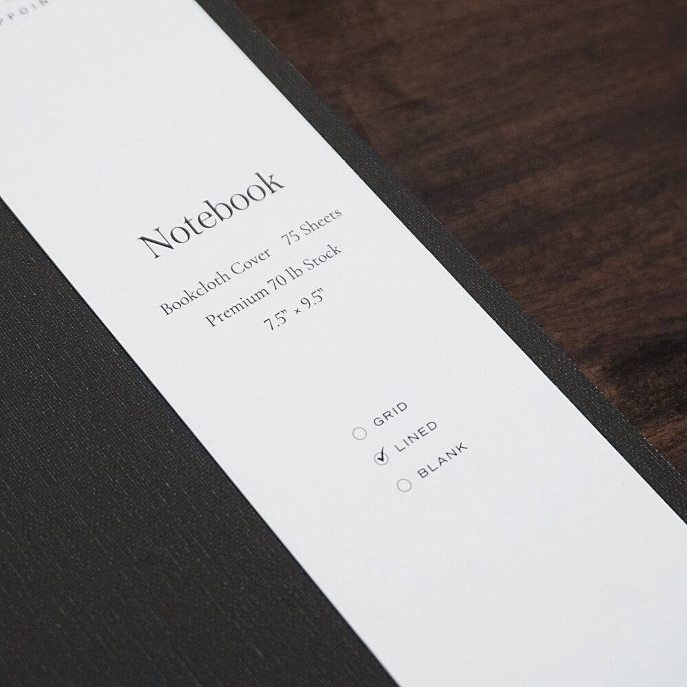 DISCOUNTED | The Notebook | Lined | Charcoal Gray | Appointed