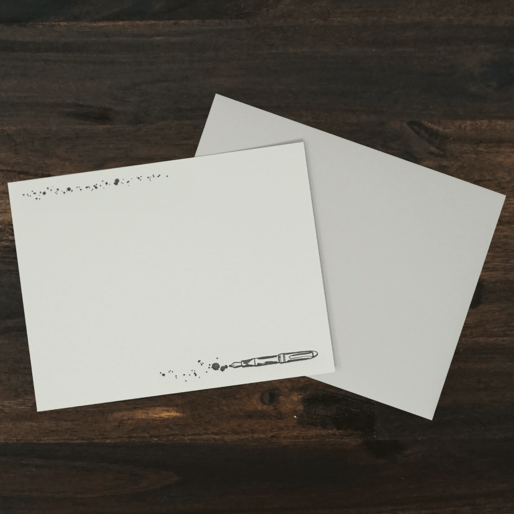 Note Card Set | Set of 6 | Fountain Pen | Belle & Union