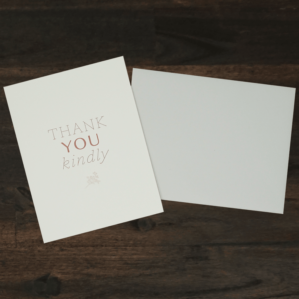 Thank You Kindly Card | Belle & Union