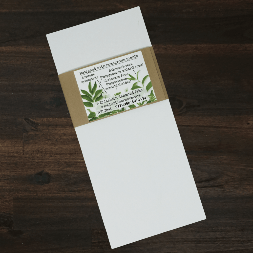 Notepad | Greenery with Ferns | Bottle Branch