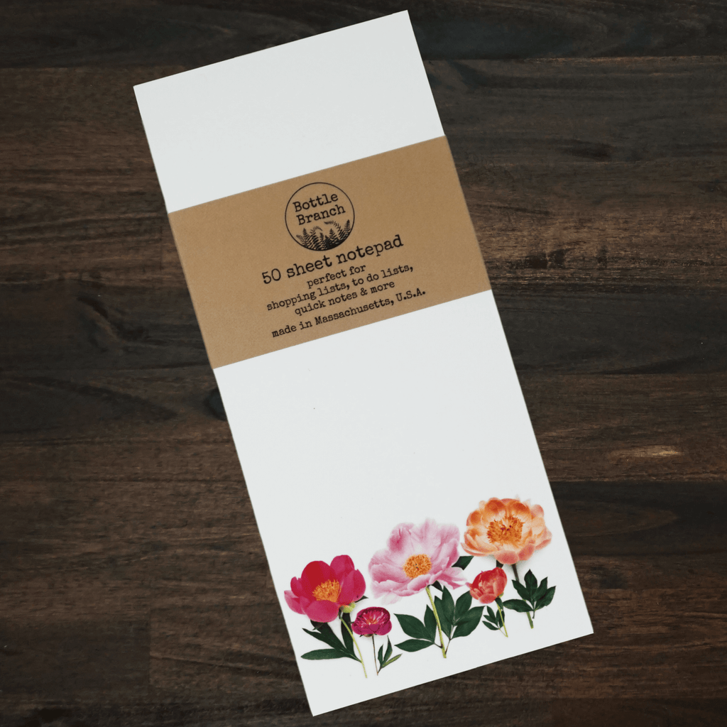 Notepad | Peony | Bottle Branch