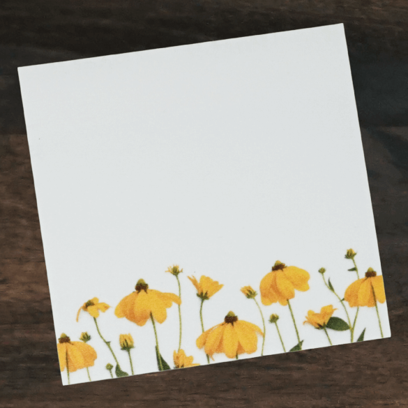 Sticky Notes | Yellow Wildflowers | Bottle Branch