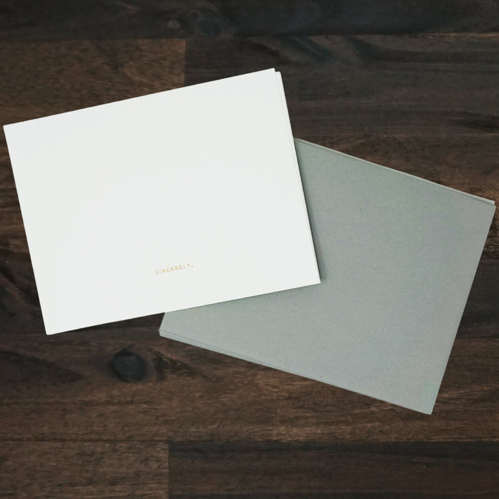 Sincerely Note Cards | 6 Note Cards | Appointed