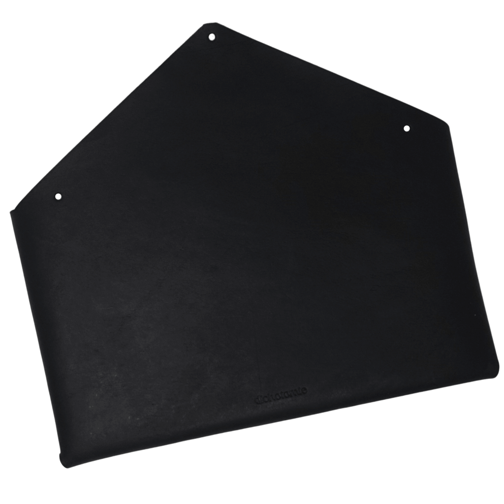 Leather Wall Pocket | Black | Mail Envelope Organizer | Dichotomie Studio