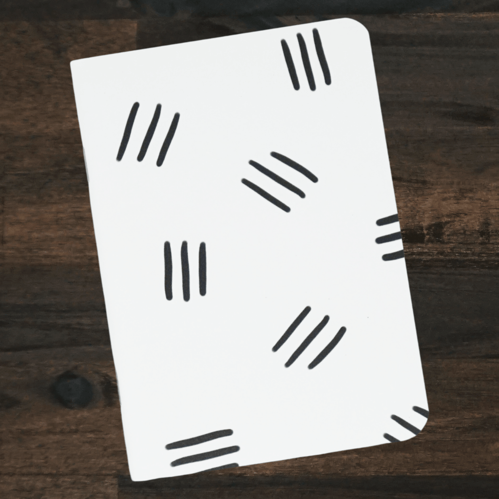 Pocket Journal | Black Line Pattern | Joy Paper Co.