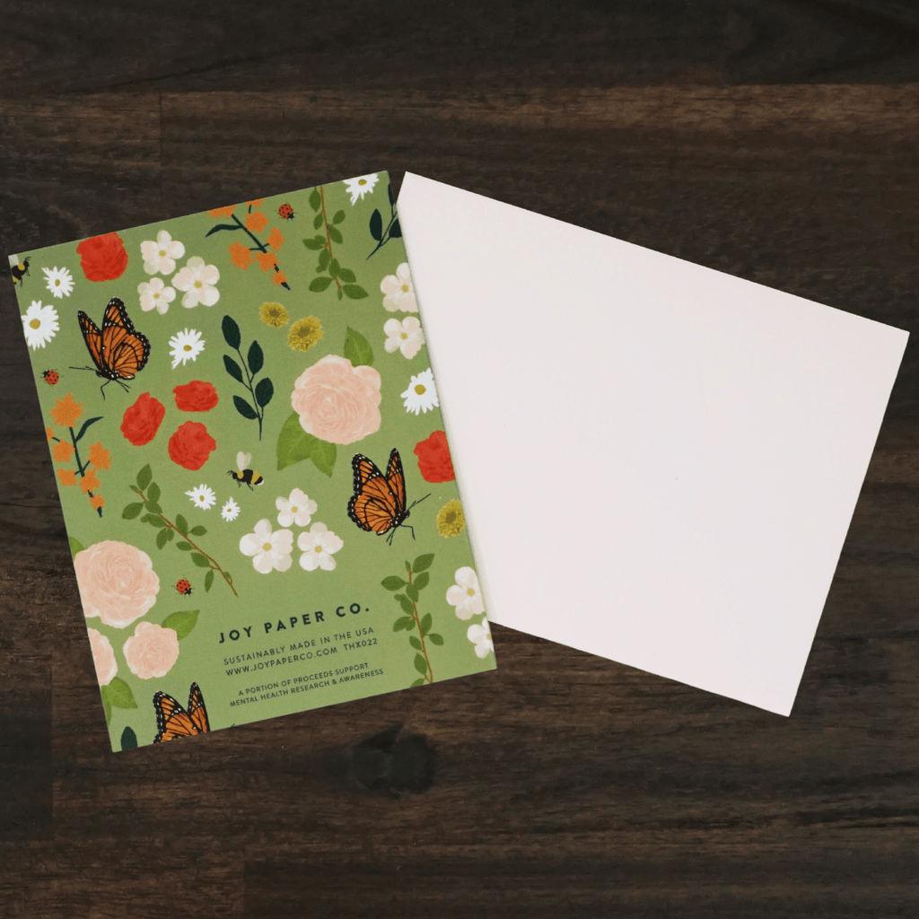 Garden Floral Thank You Card | Joy Paper Co.
