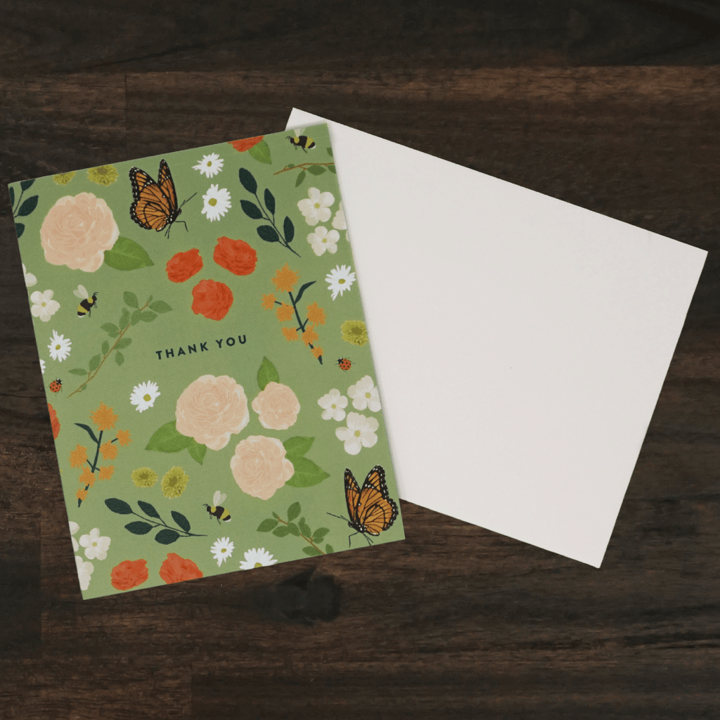 Garden Floral Thank You Card | Joy Paper Co.