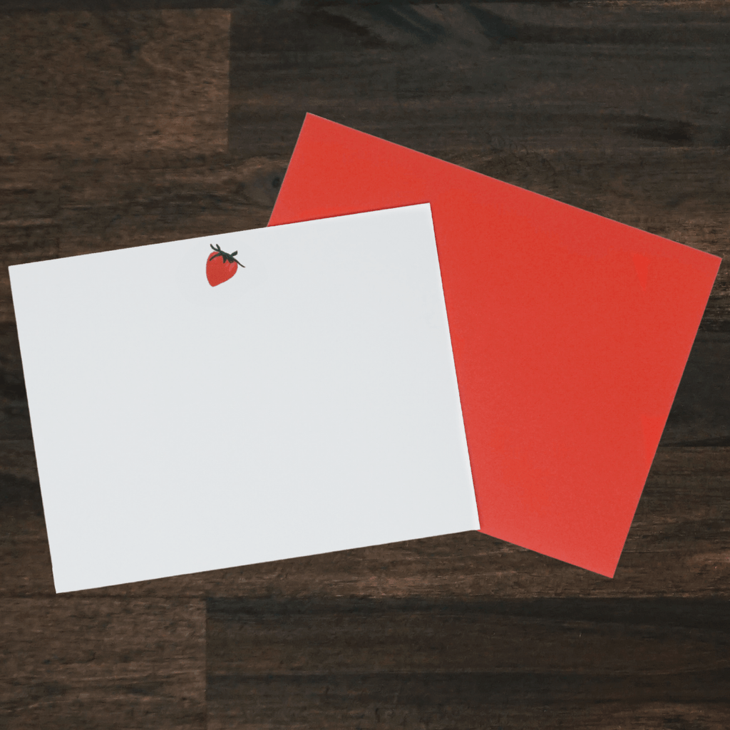 Strawberry Note Cards | 8 Note Cards | Joy Paper Co.