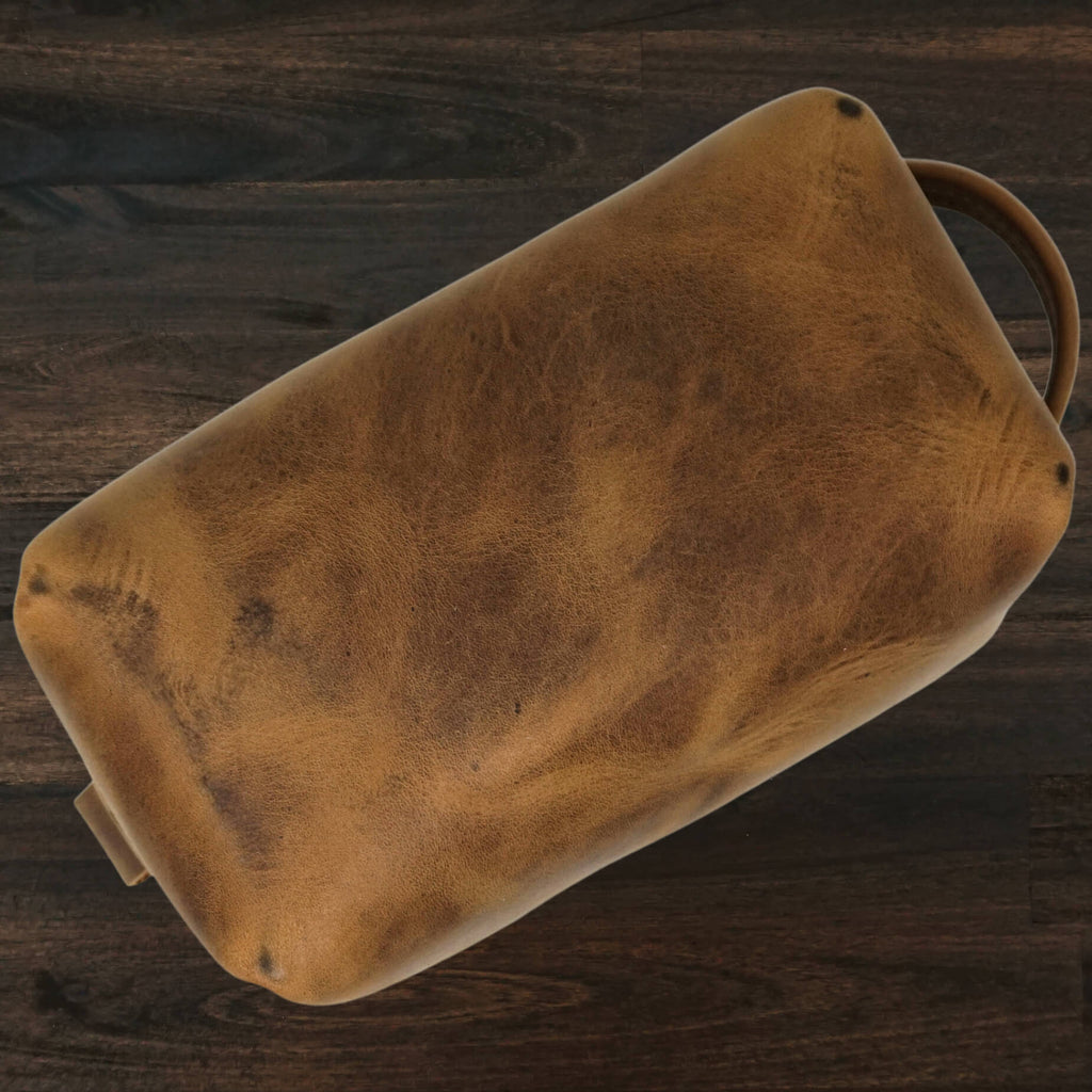 Leather Dopp Kit - Gentleman's Travel Kit | Folklore Brown | Lindy Leather