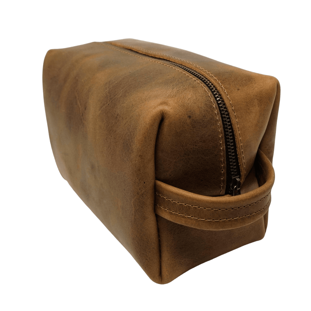 Leather Dopp Kit - Gentleman's Travel Kit | Folklore Brown | Lindy Leather