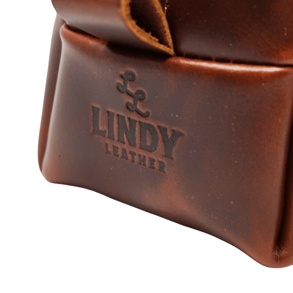 Leather Dopp Kit - Gentleman's Travel Kit | Copper Brown | Lindy Leather