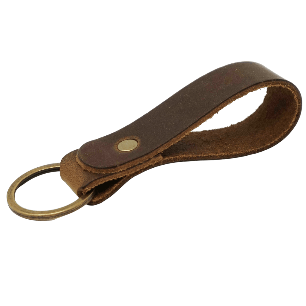 Leather Key Ring Keychain | Folklore Brown | Lindy Leather