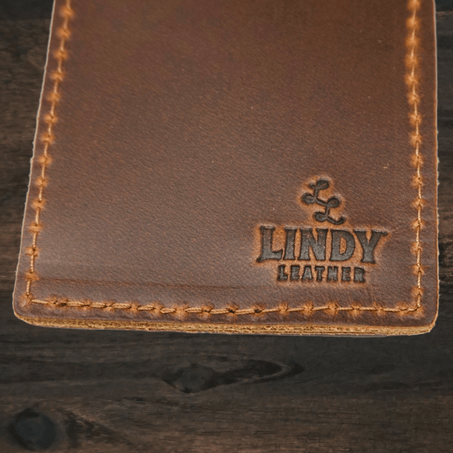 The Money Clip Leather Wallet | Antique Tan | Lindy Leather