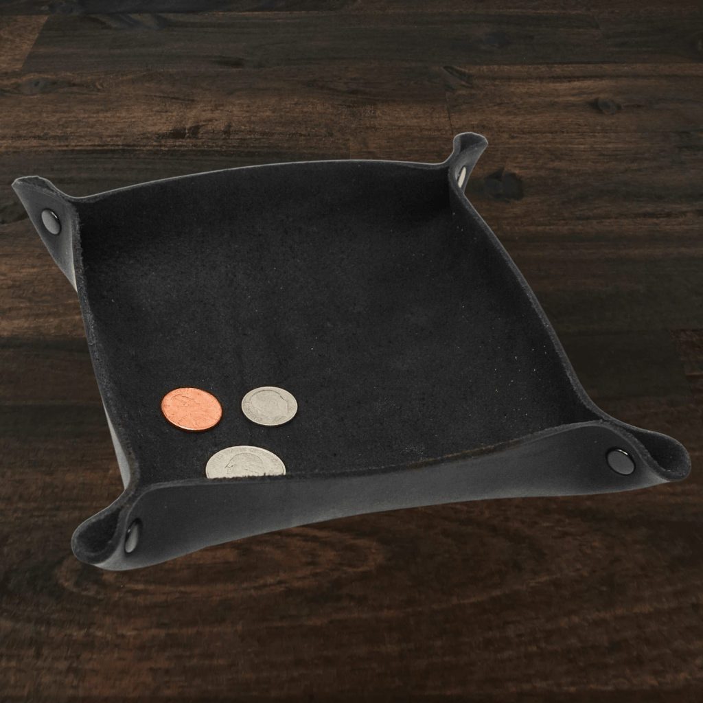 Leather Valet Tray | Small | Black | Lindy Leather