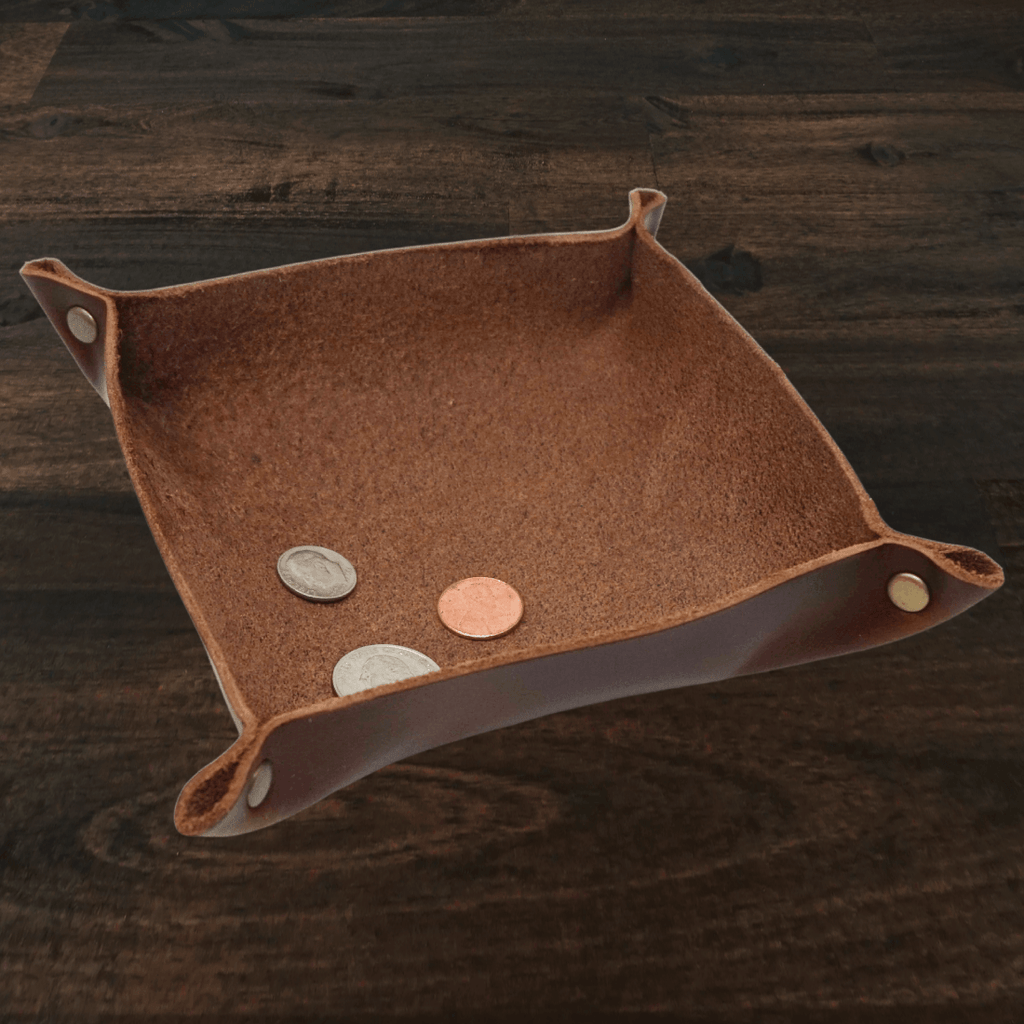 Leather Valet Tray | Small | Copper Brown | Lindy Leather