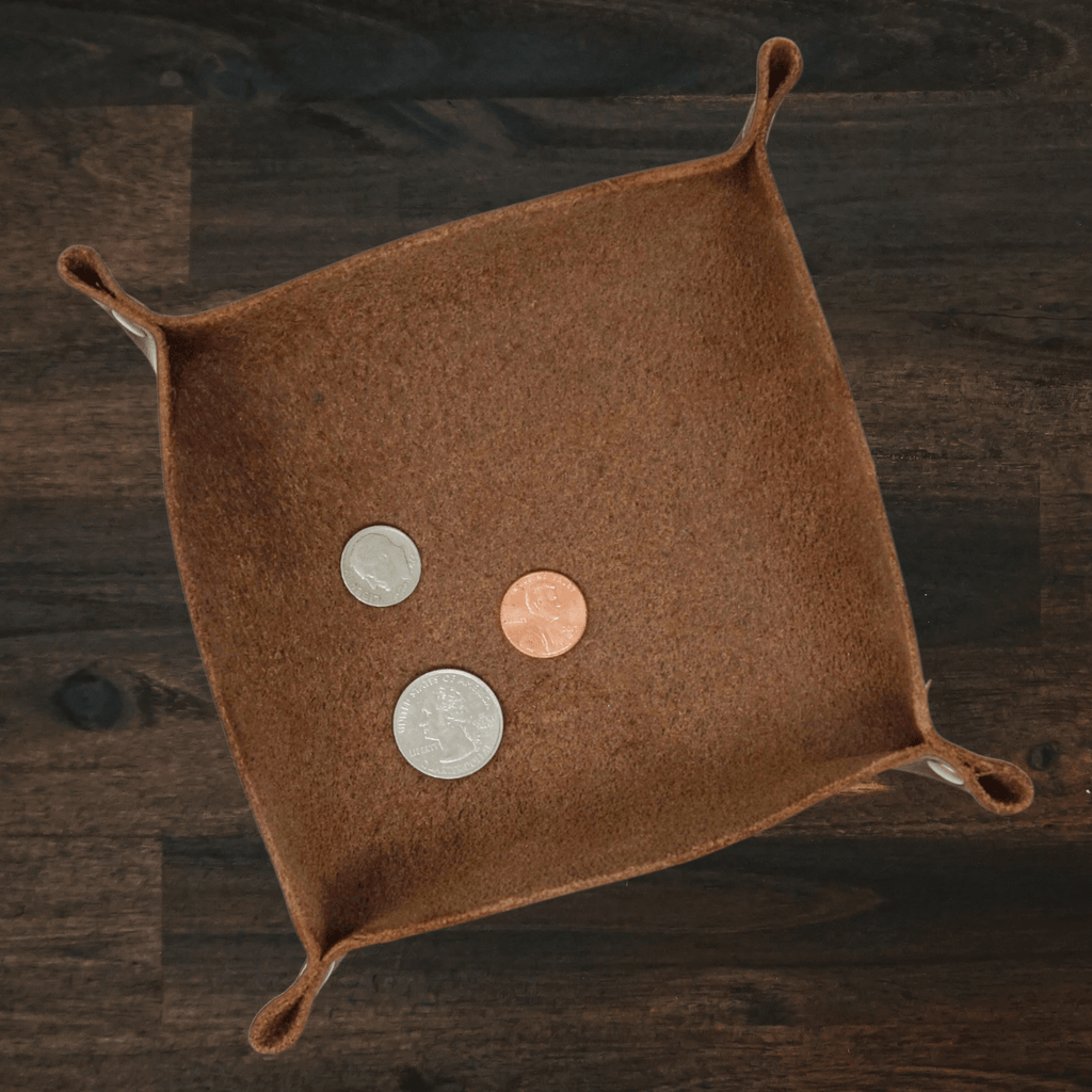 Leather Valet Tray | Small | Copper Brown | Lindy Leather