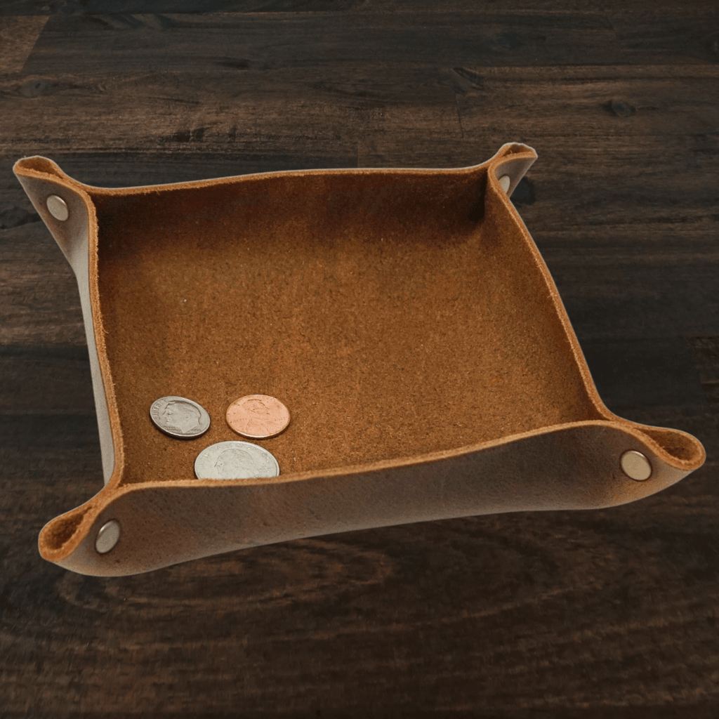 Leather Valet Tray | Small | Folklore Brown | Lindy Leather
