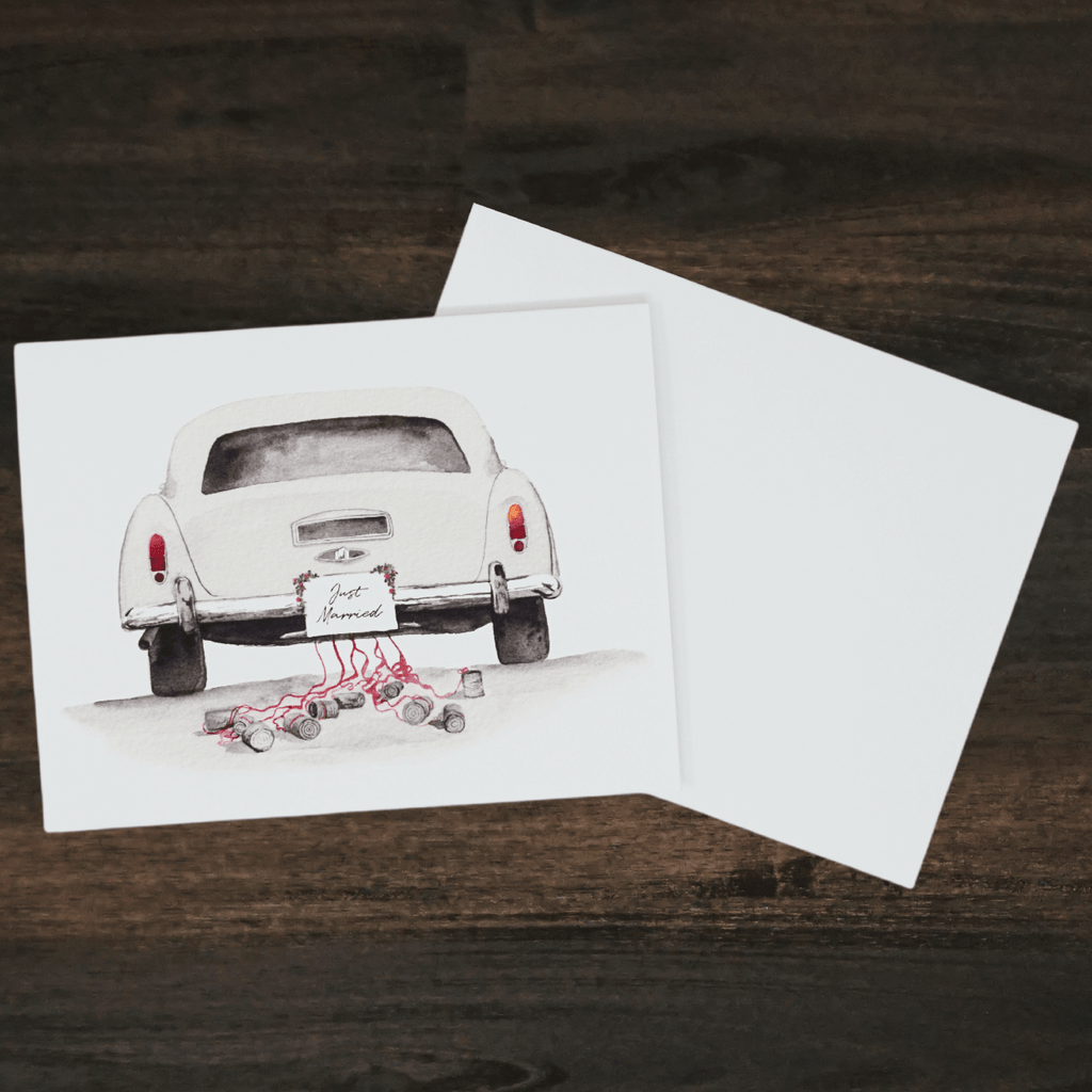 Just Married Card | Liz Pope Designs