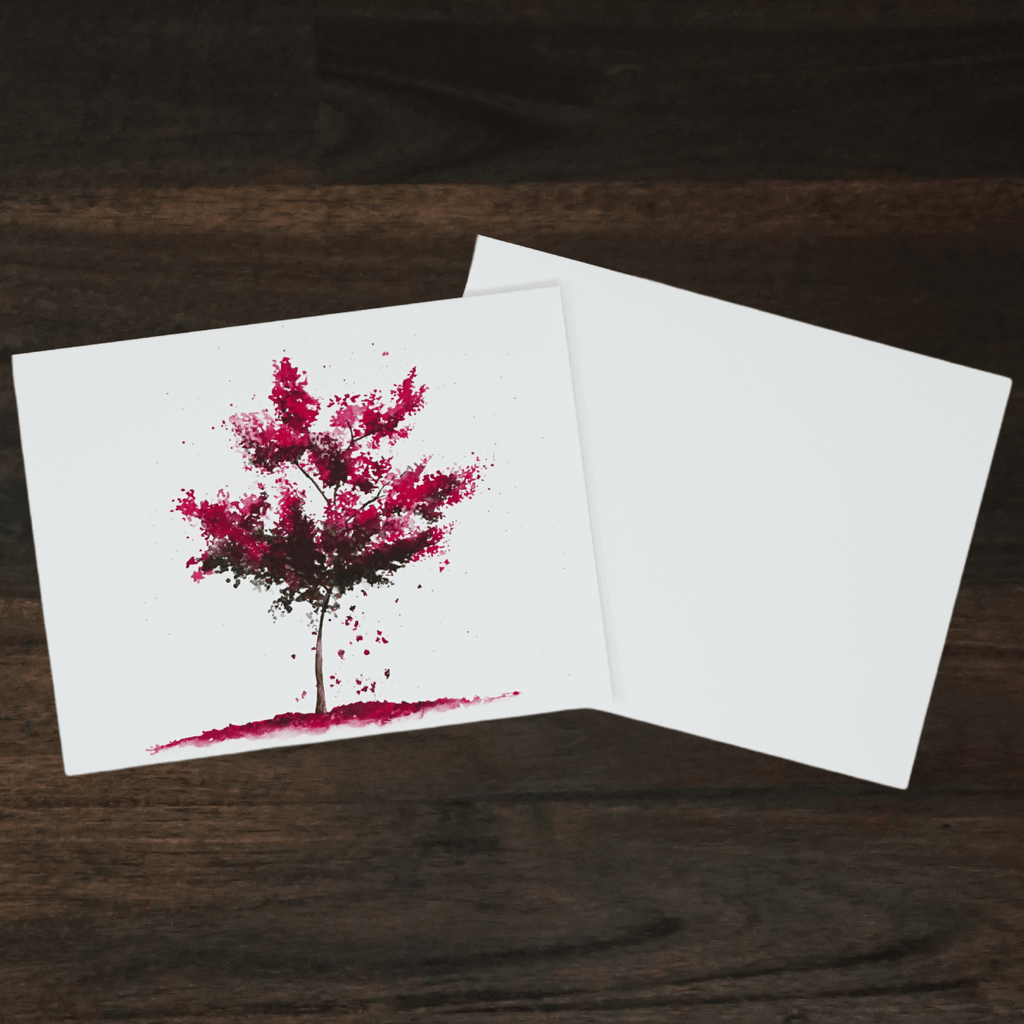 Red Maple Tree Card | Liz Pope Designs