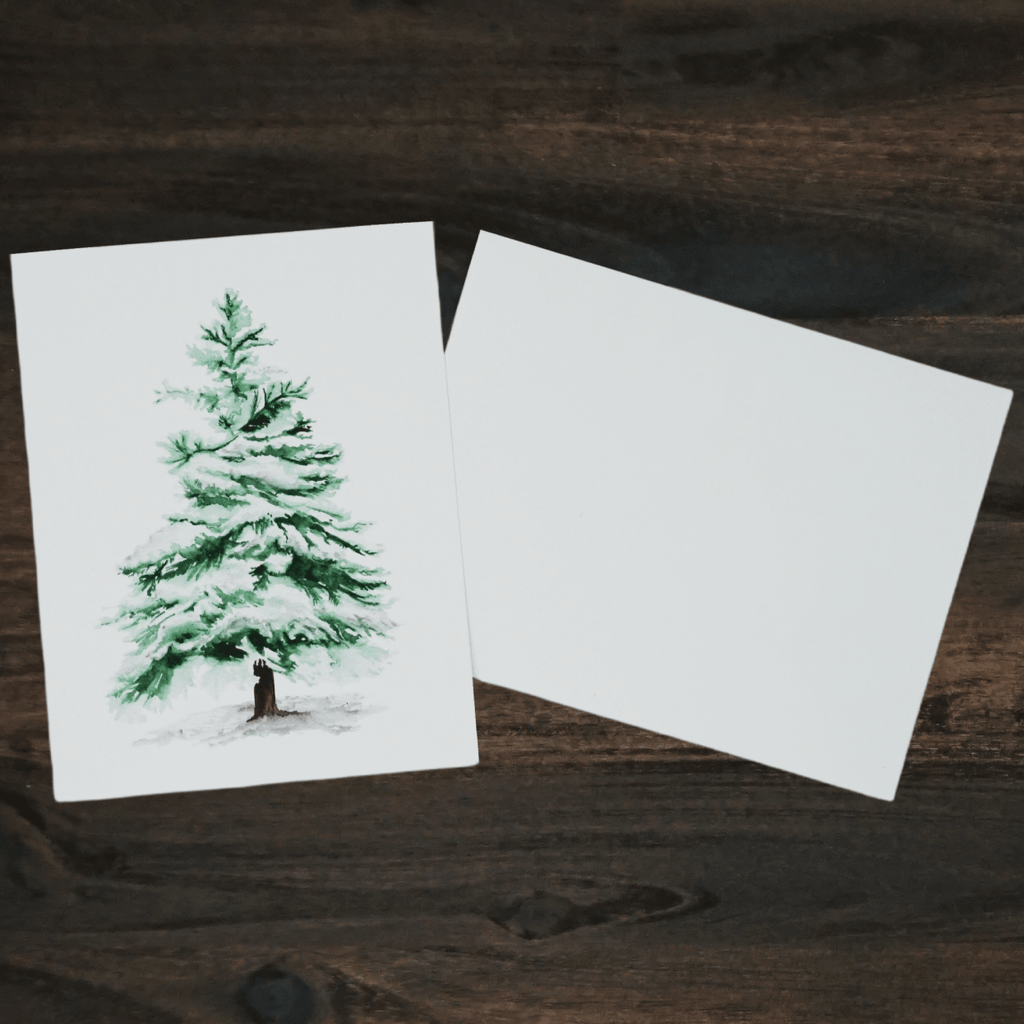 Snow Covered Tree Card | Liz Pope Designs