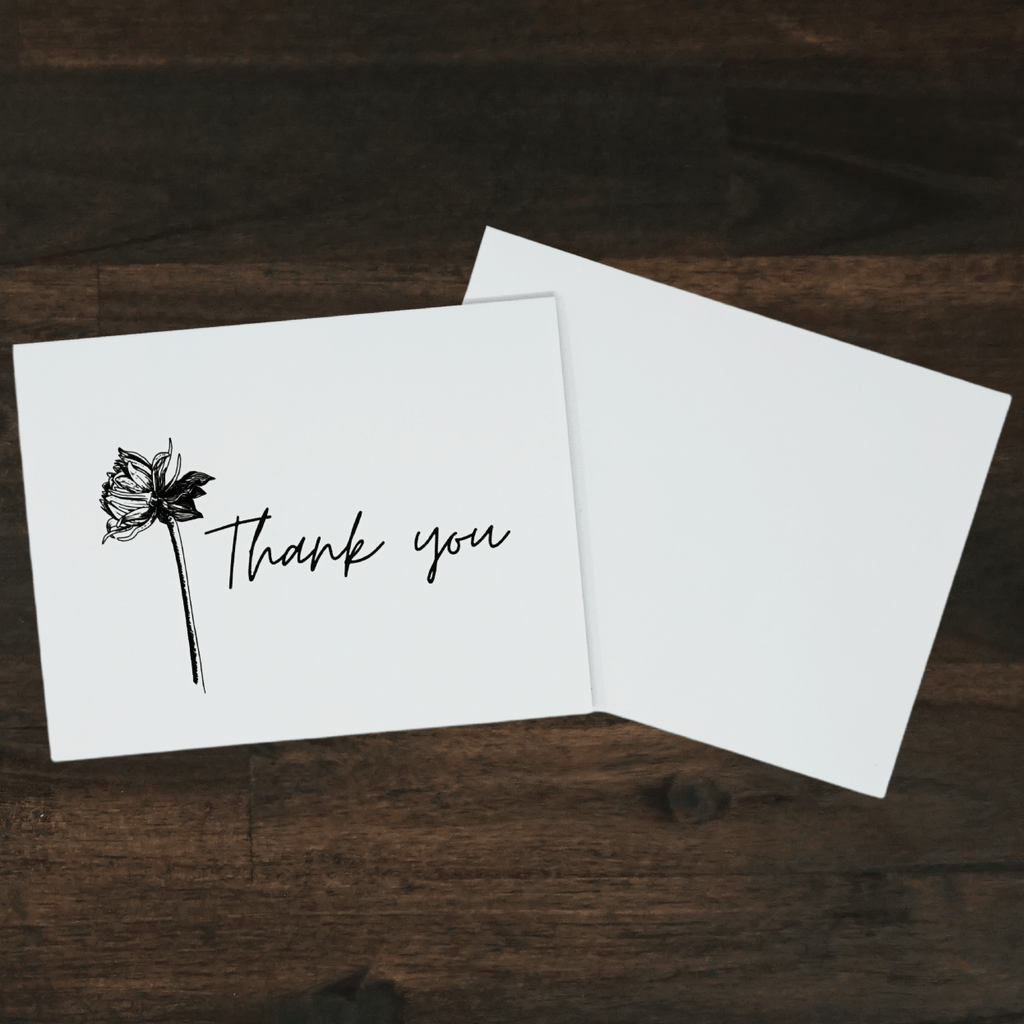 Thank You Dahlia Card | Liz Pope Designs