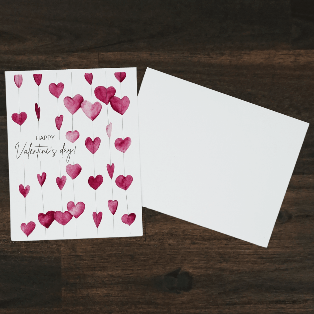 Happy Valentine's Day Hearts Card | Liz Pope Designs