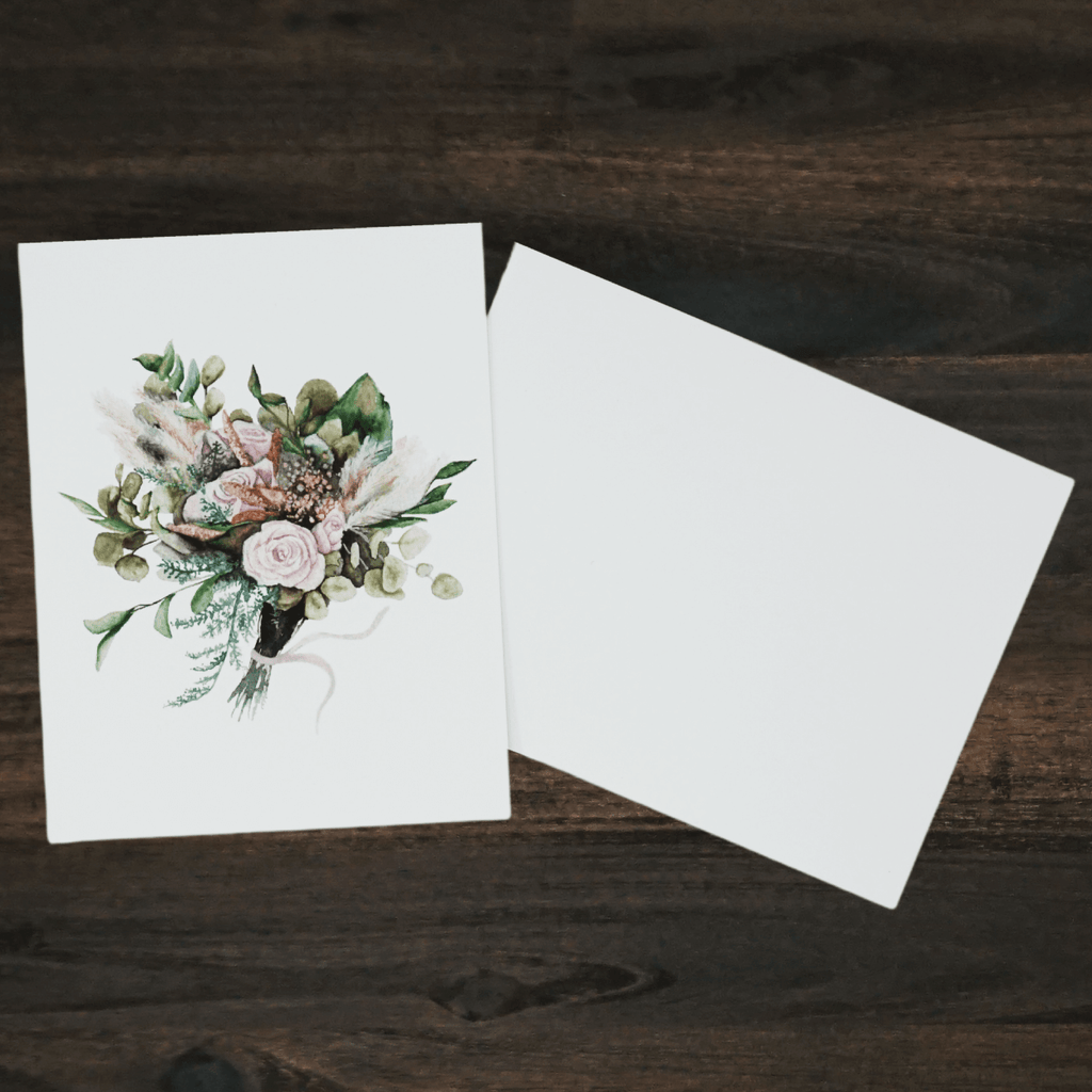 Rose Bouquet Wedding Card | Liz Pope Designs