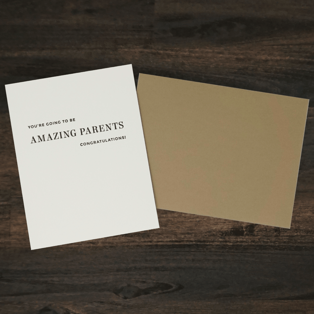 Amazing Parents Letterpress Card | Missive