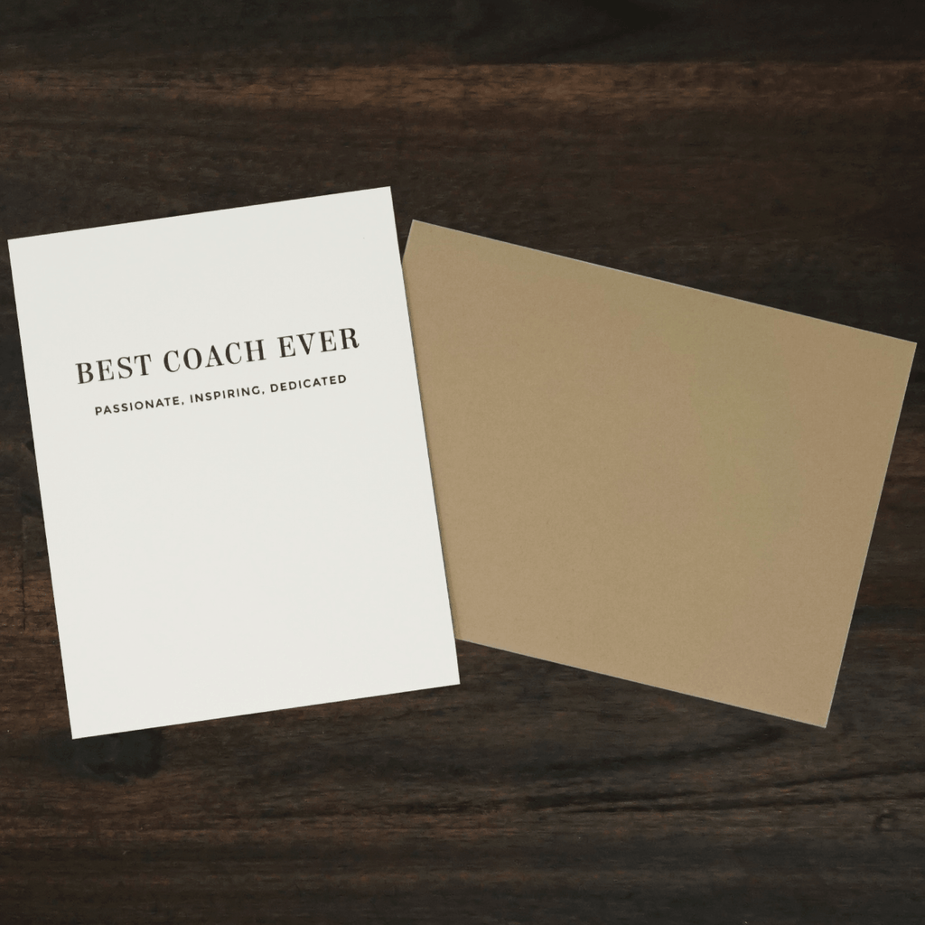 Best Coach Ever Letterpress Card | Missive
