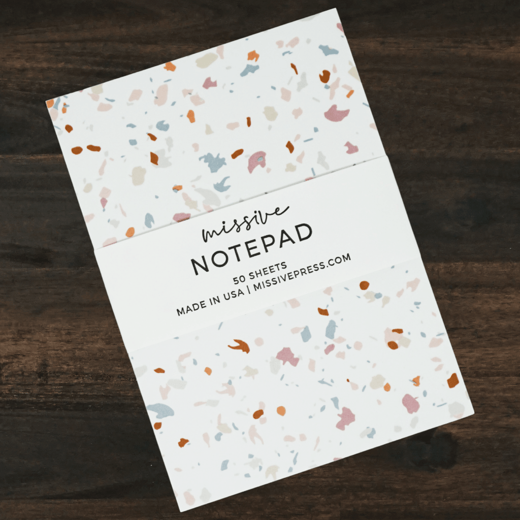 DISCOUNTED | Notepad | Multicolor Terrazzo | Missive
