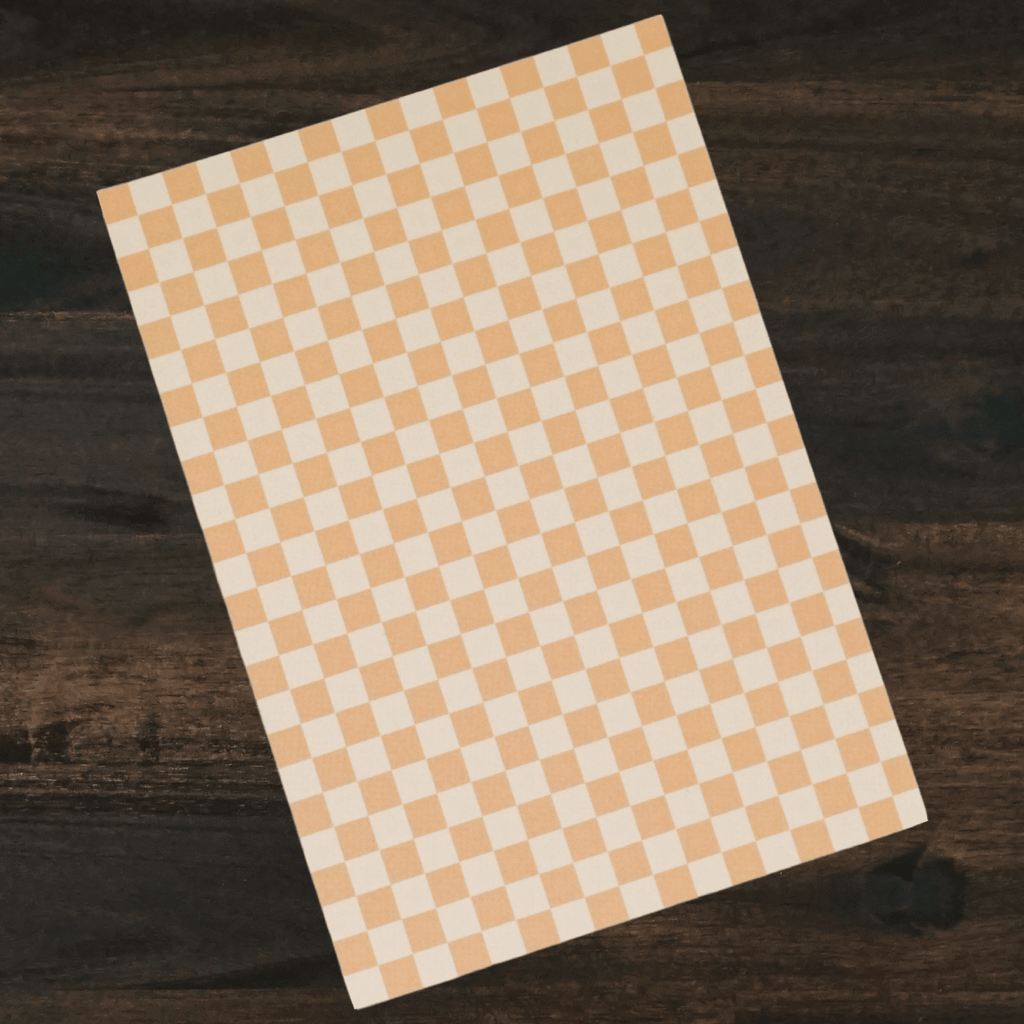 DISCOUNTED | Notepad | Peach Checker | Missive