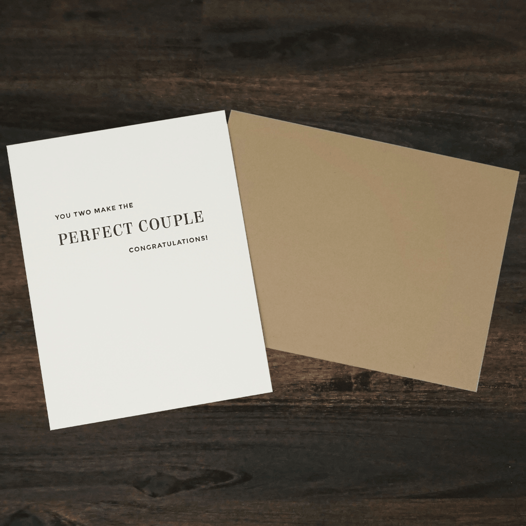 Perfect Couple Letterpress Card | Missive