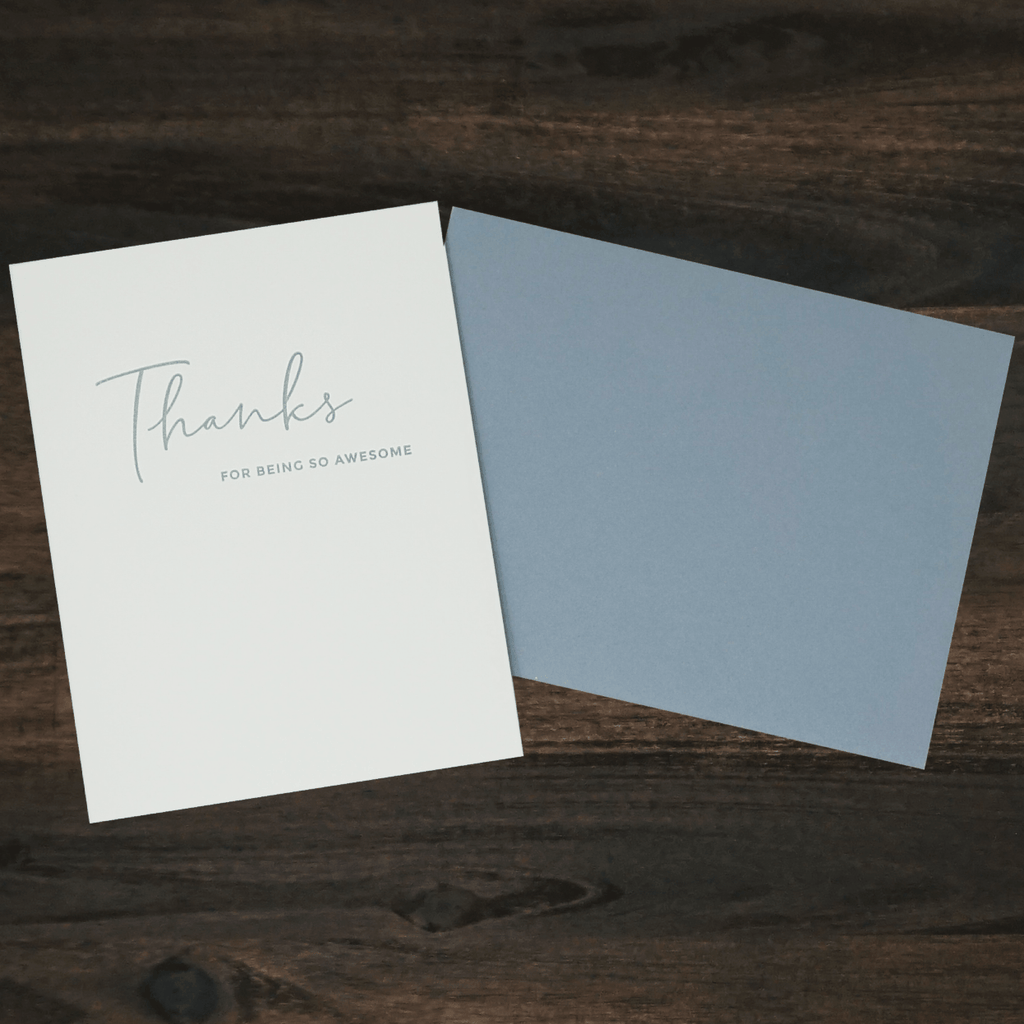 Thanks For Being So Awesome Letterpress Card | Missive